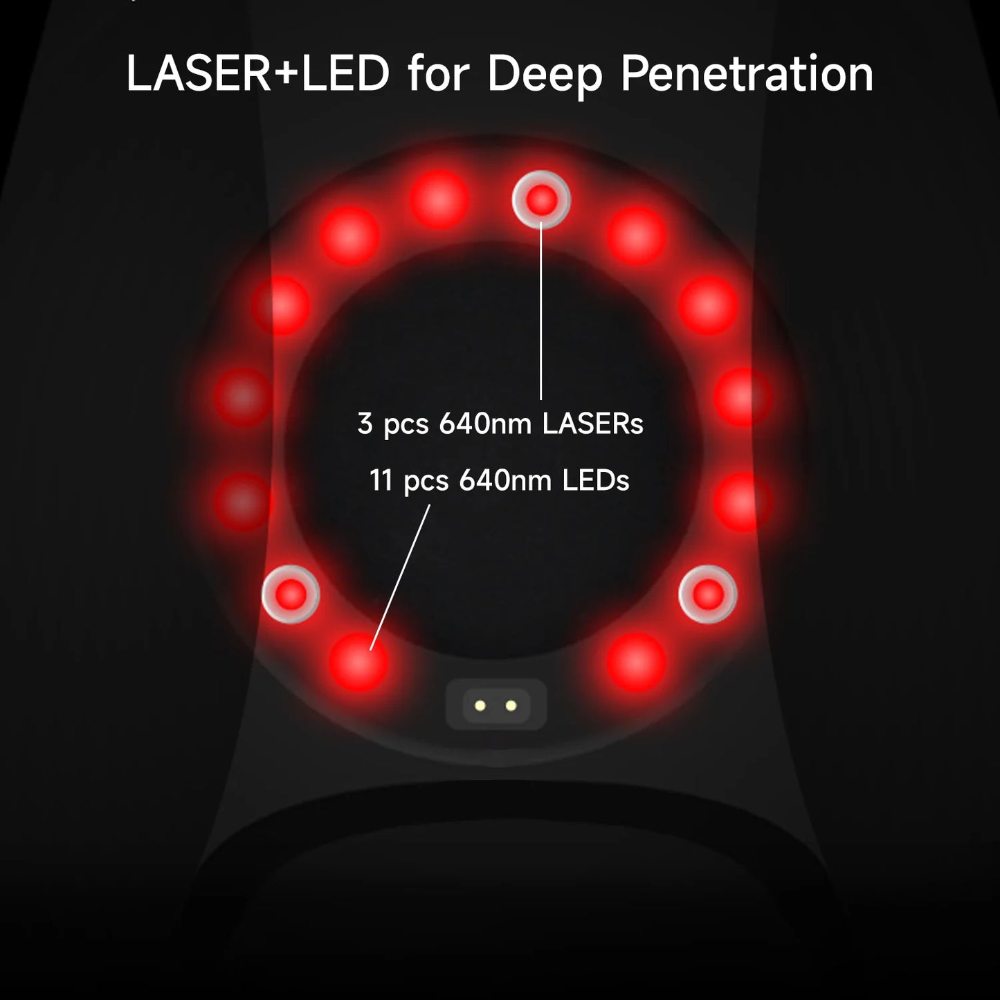 LASER&LED Heating Vibration Massager