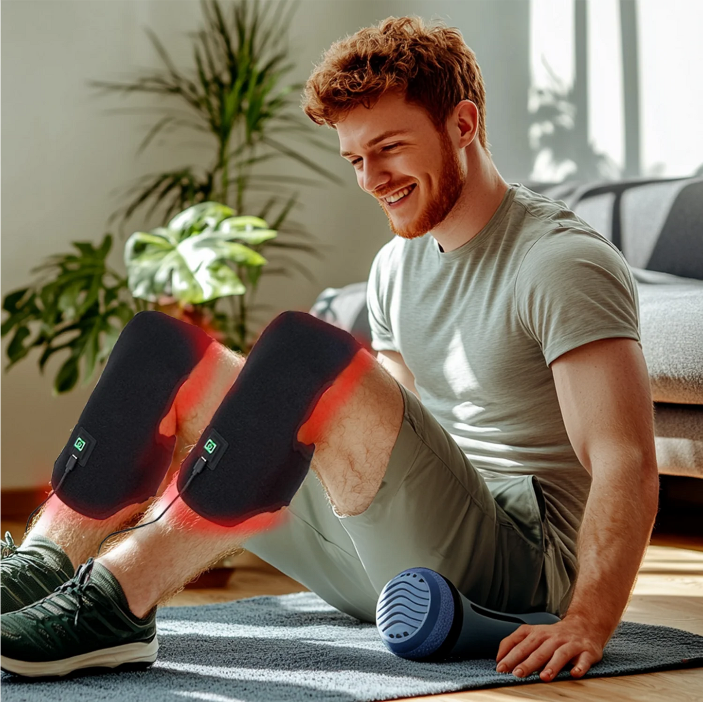 Red and Infrared Light Therapy Device for Knee