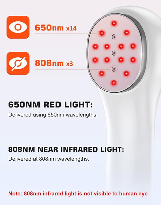 Handheld Red Light Therapy Device