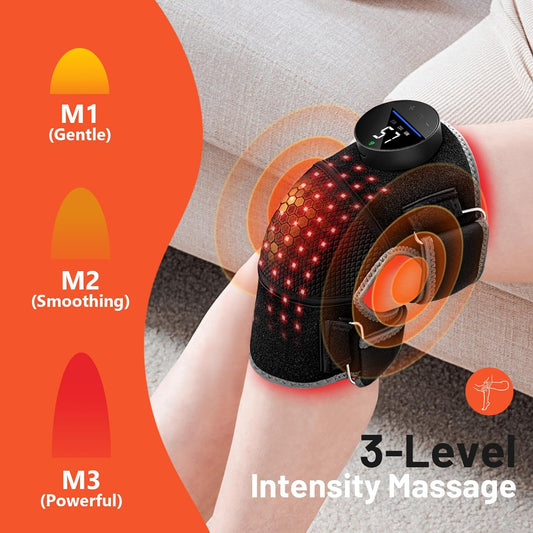 Red Light Therapy & Vibration Massage Knee Brace