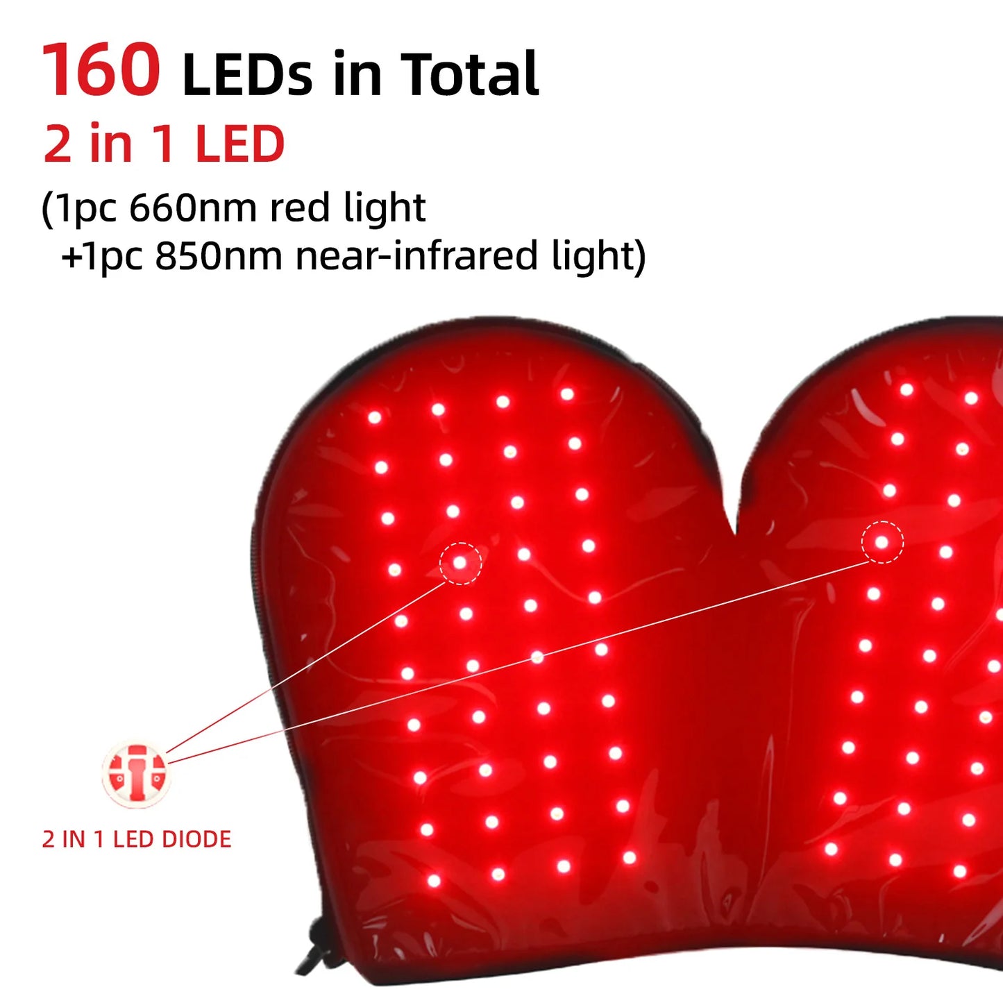 Red Light Therapy Heating Glove