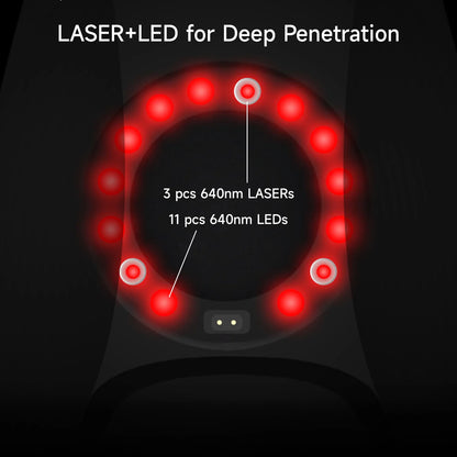 LASER&LED Heating Vibration Massager