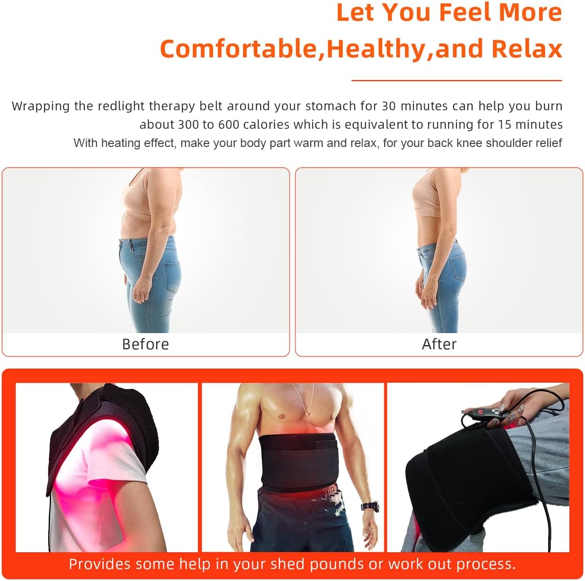 Red Light Therapy Infrared Light Therapy Wrap Belt