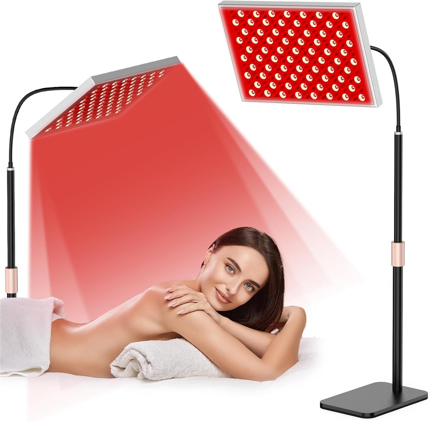 Infrared Light Therapy Panel with Stand, Red Light Therapy Lamp