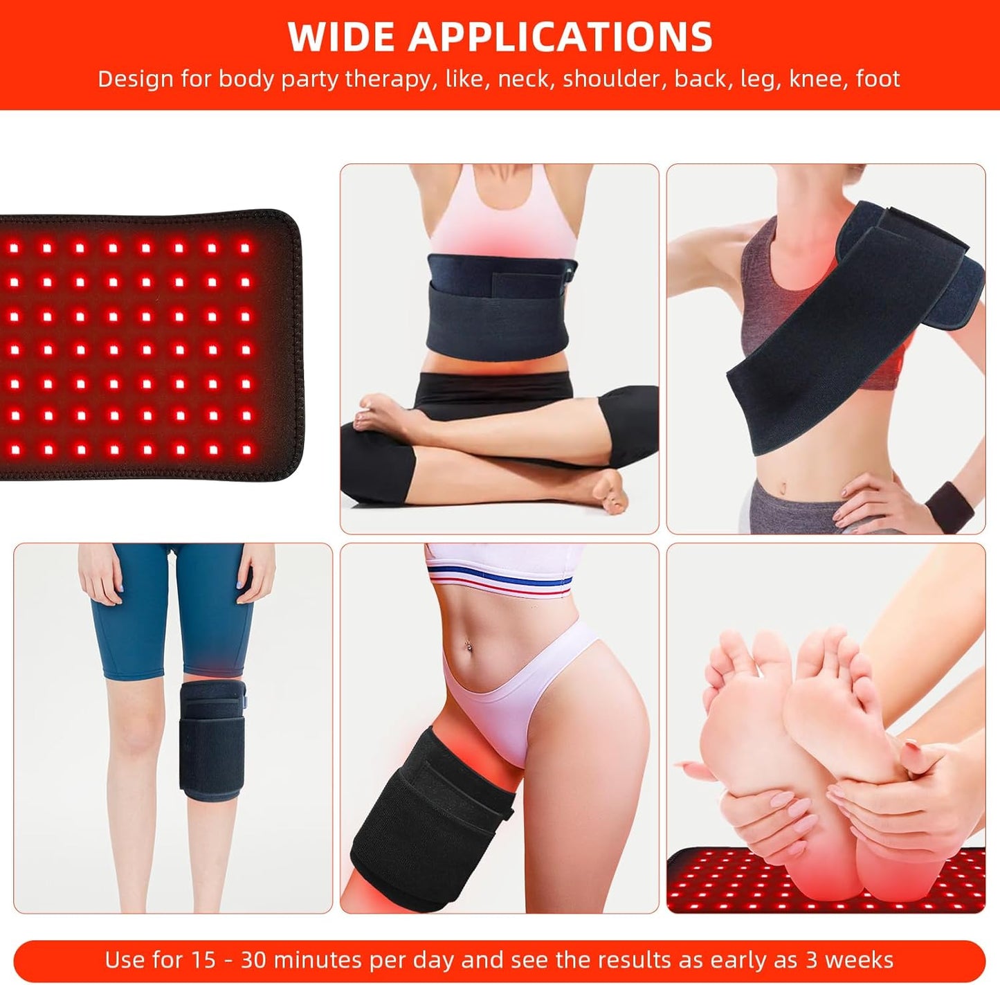 Red Light Therapy Infrared Light Therapy Wrap Belt