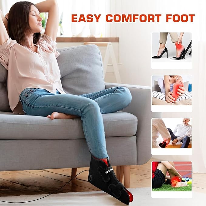 Red Infrared Light Therapy for Feet —Red Light Therapy Shoe Wraps Toes & Ankle