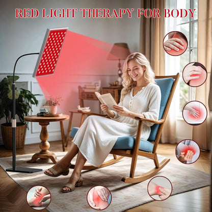 Infrared Light Therapy Panel with Stand, Red Light Therapy Lamp