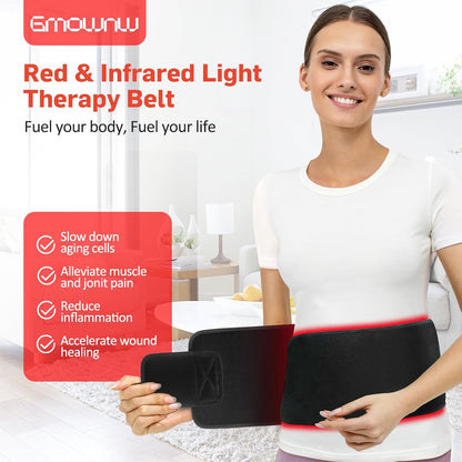 Red Light Therapy Belt Wrap Timer Remote Control