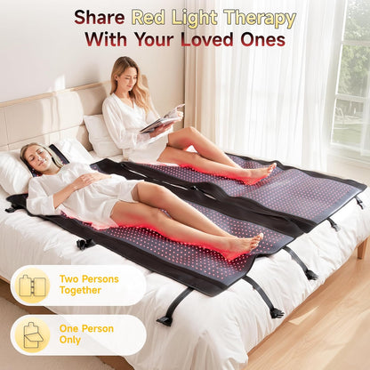 New Dual Wavelength LED Beads Red Light Therapy Mat