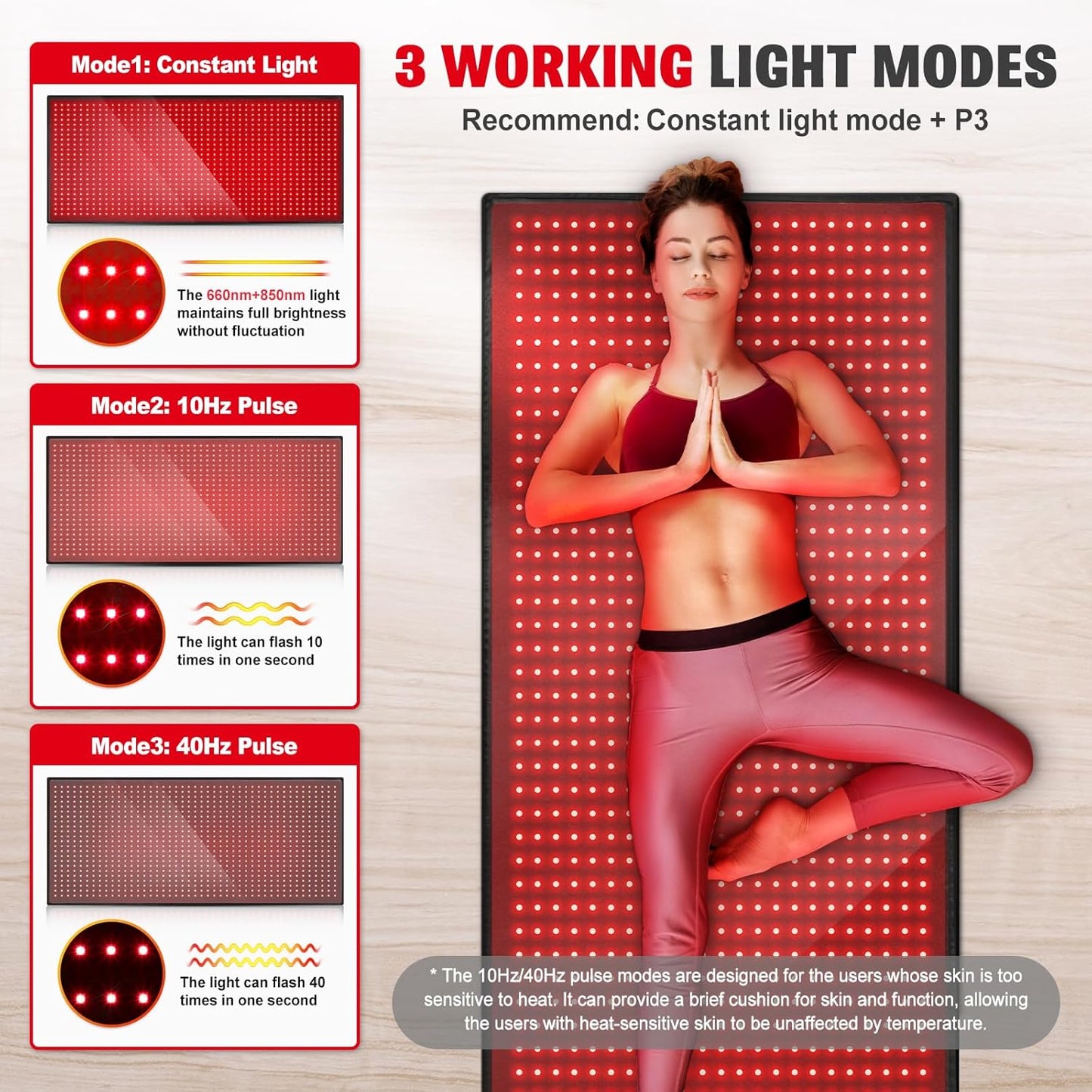 Red Light Therapy Mat for  Full Body Pad