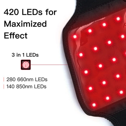 Red and Infrared Light Therapy Device for Knee