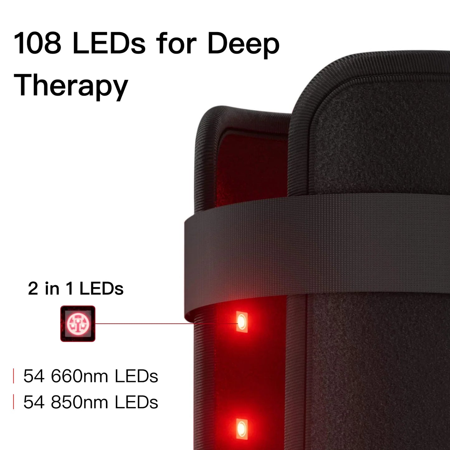 Red and Infrared Light Therapy Device for Arms