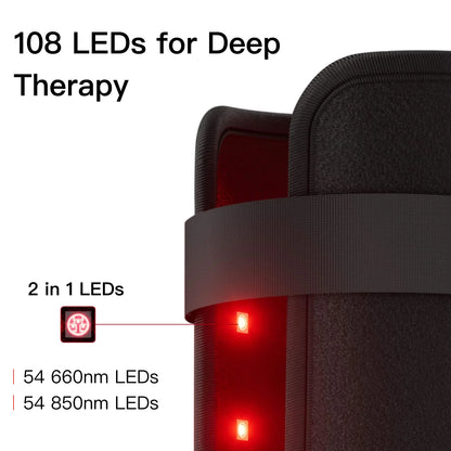 Red and Infrared Light Therapy Device for Arms