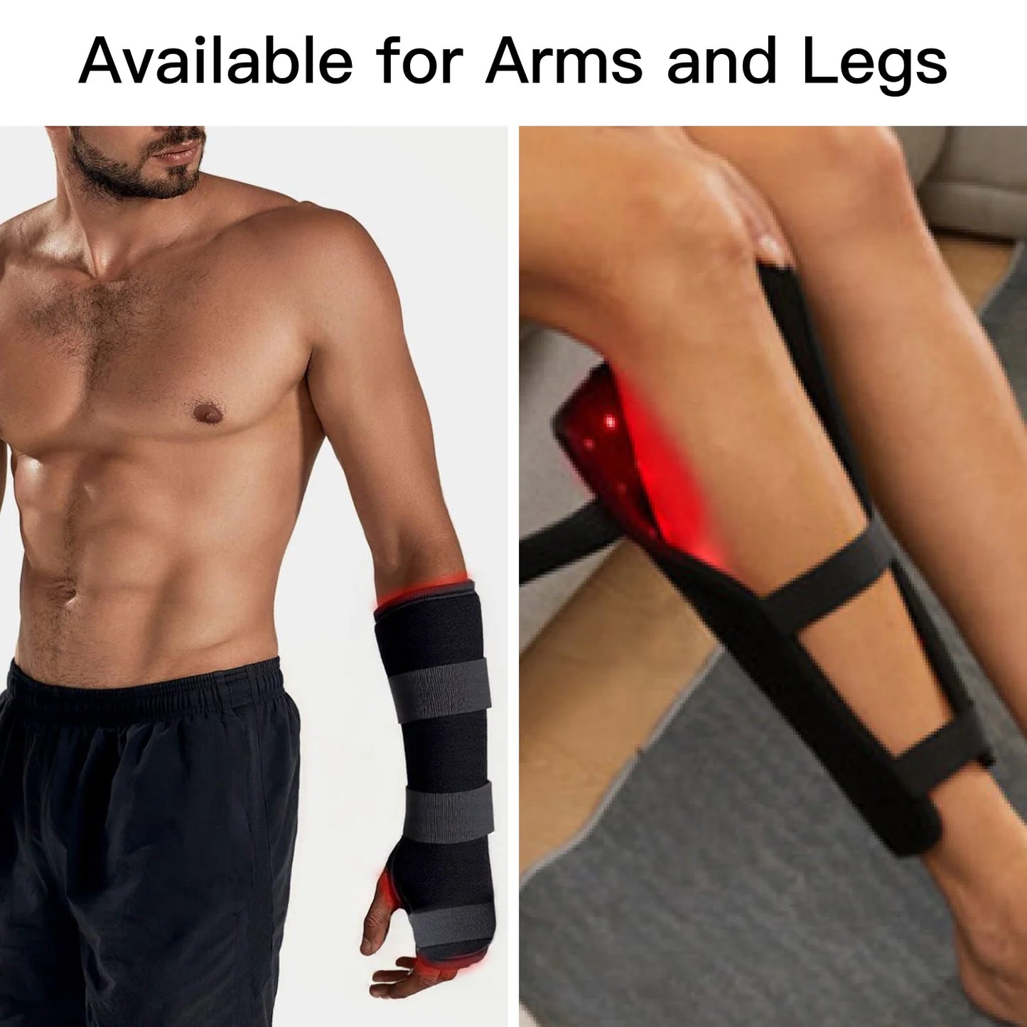 Red and Infrared Light Therapy Device for Arms